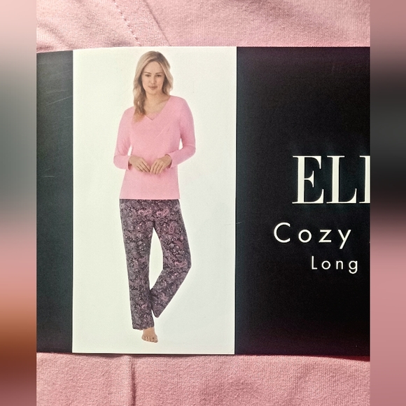 Ellen Tracy Cozy Jersey Pajama Set NWT Host Pick Women's - Picture 3 of 6